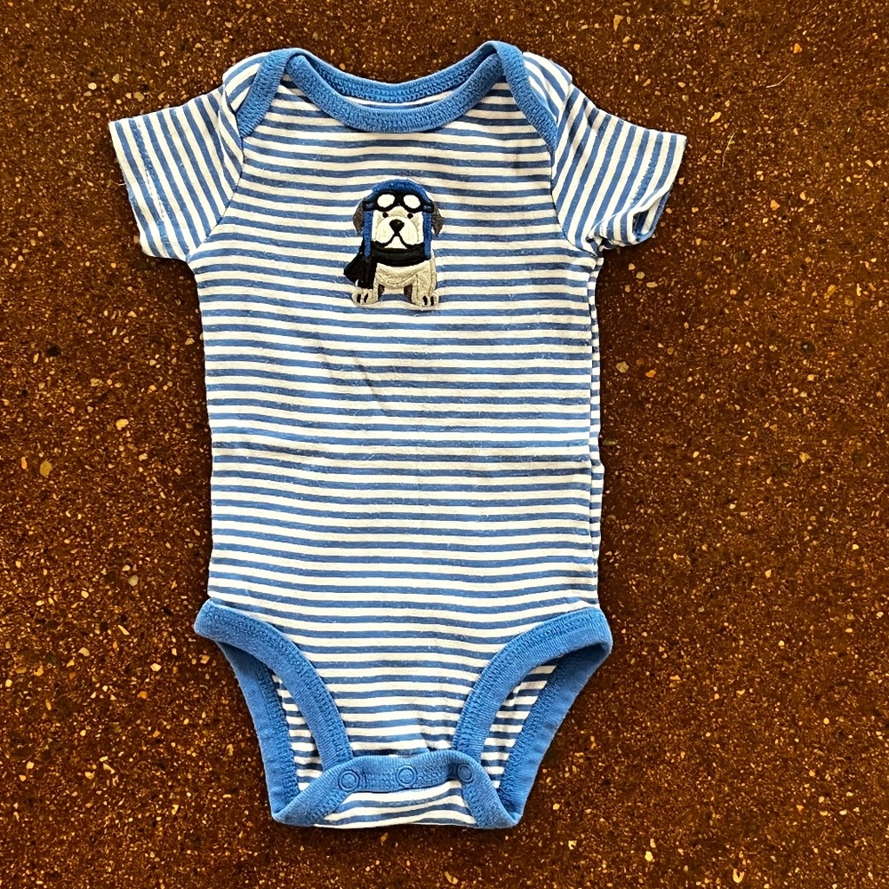 Cute striped Carters 3 mo. baby bodysuit